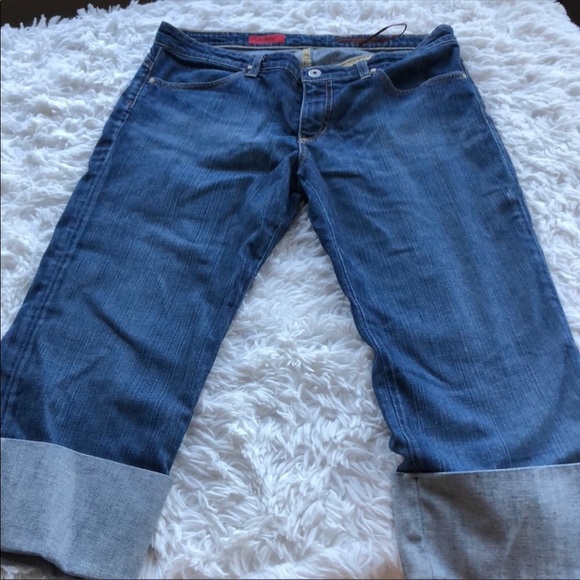 AG Adriano Goldschmeid The Shorty Capri cropped denim cuff jeans 31 HPx3! - Picture 5 of 8